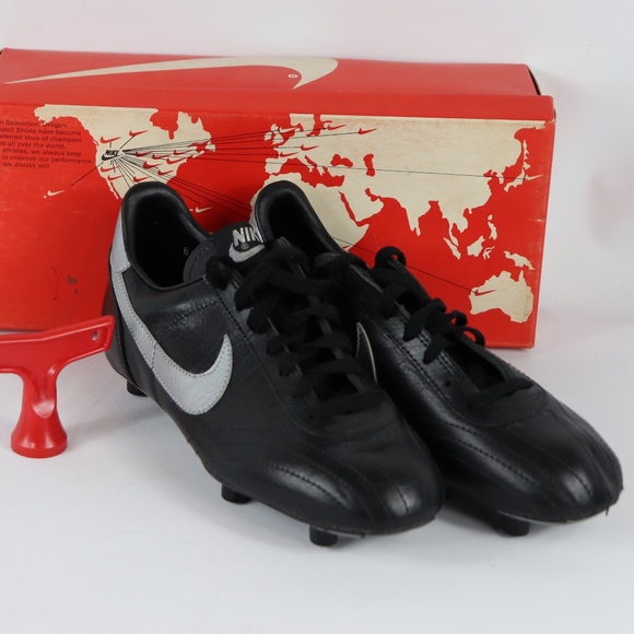 80s New Nike Mens Euro Match Soccer Shoes Black main image 6